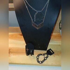 Black/Silver 3 pc set